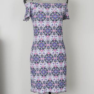 NWT Ultra Flirt Off-The-Shoulder Mini Dress _ M